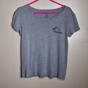 Grey Volcom Shirt with Sunset Design Size S